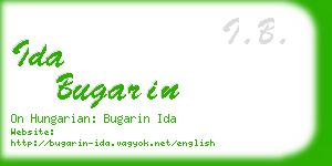 ida bugarin business card